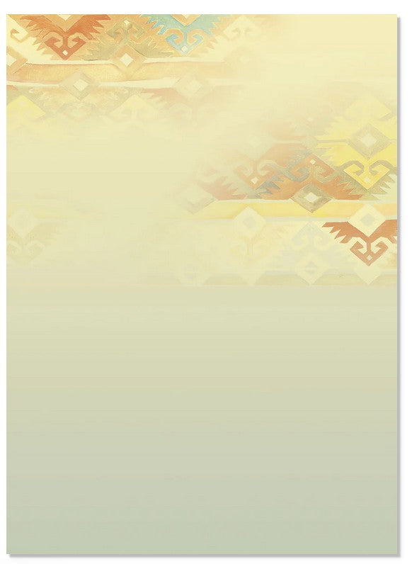 Leanin Tree Tribal Print Running Horse Blank Card