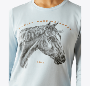 Ariat Youth Happy Long Sleeve T-Shirt