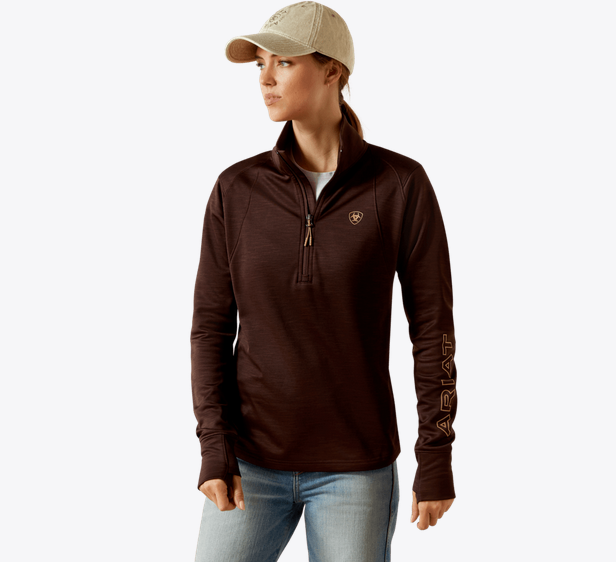 Ariat Womens Team Equestrian 1/2 Zip Pullover