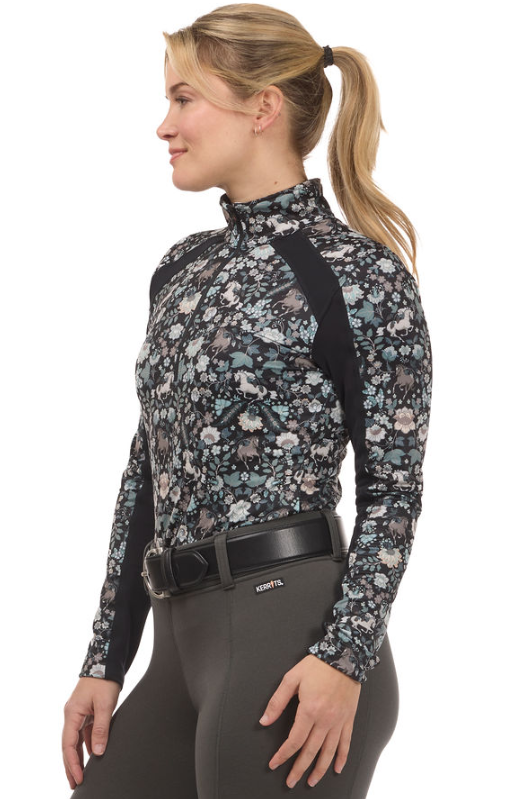 Kerrits First Level Quarter Zip Stretch Fleece Tech Top