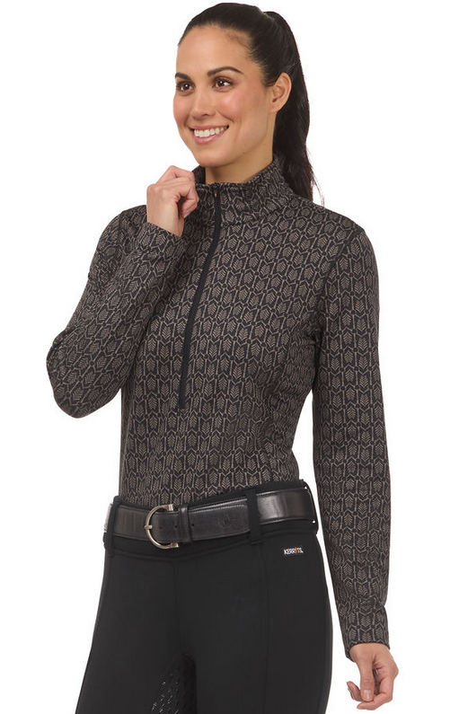 Kerrits Snaffle Links Fleece Half Zip Top