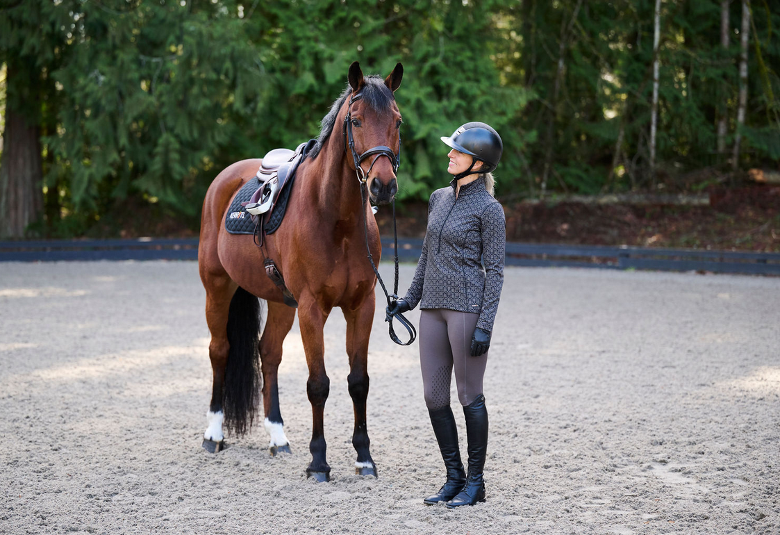 Kerrits Snaffle Links Fleece Half Zip Top