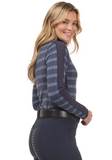 Kerrits Stretch Plaid Quarter Zip Top