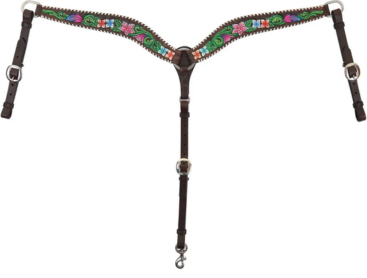 Circle Y Vibrant Garden Breast Collar