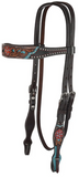 Circle Y Quick Flower Browband Headstall