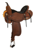 Circle Y Clover Leaf Barrel Saddle - Wide Tree