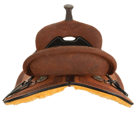 Circle Y Clover Leaf Barrel Saddle - Wide Tree