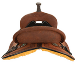 Circle Y Clover Leaf Barrel Saddle - Wide Tree