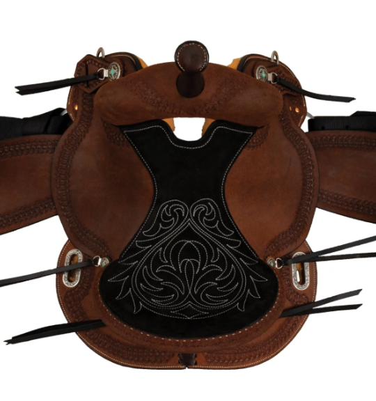 Circle Y Clover Leaf Barrel Saddle - Wide Tree