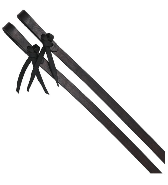 Circle Y Black Split Reins 5/8" x 7 1/2"