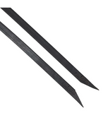 Circle Y Black Split Reins 5/8" x 7 1/2"