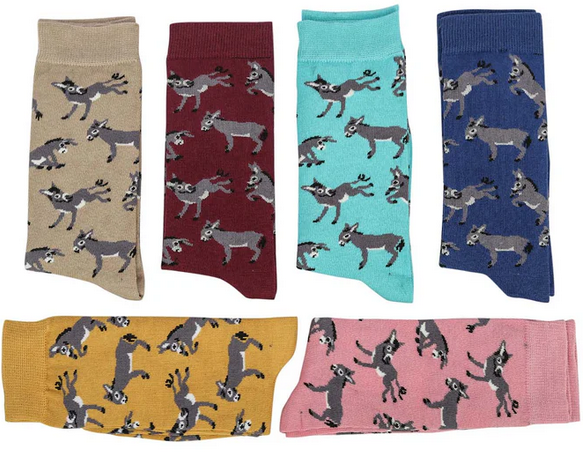 AWST Int'l Playful Donkeys Socks