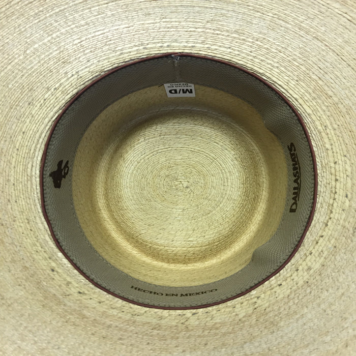 Palm Straw Hat Flat Top Style