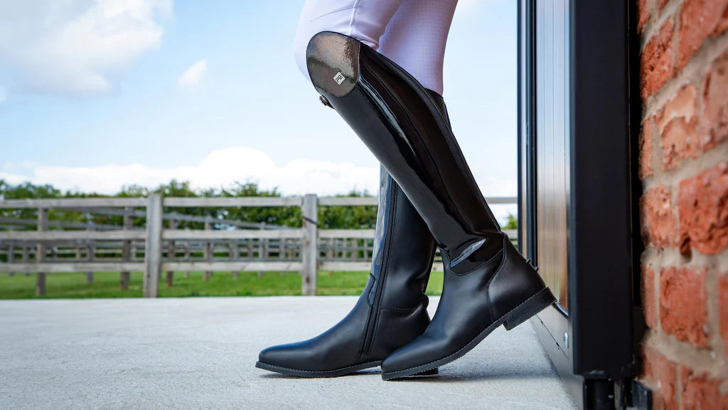 Levade Ladies Leather Dressage Riding Boot Black Regular and Wide Calf
