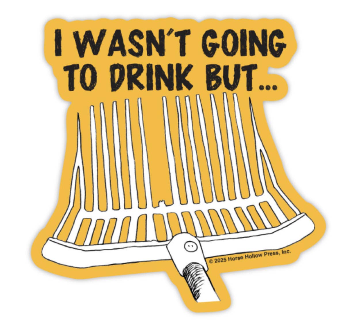3" Tumbler Horse Sticker / Drink ~ Pitchfork / WATERPROOF