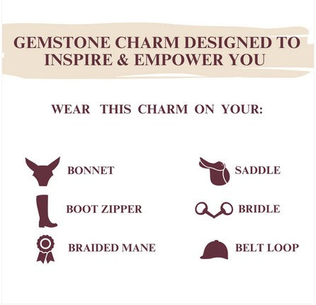 Dubois Cheval Gemstone Bonnet Charms
