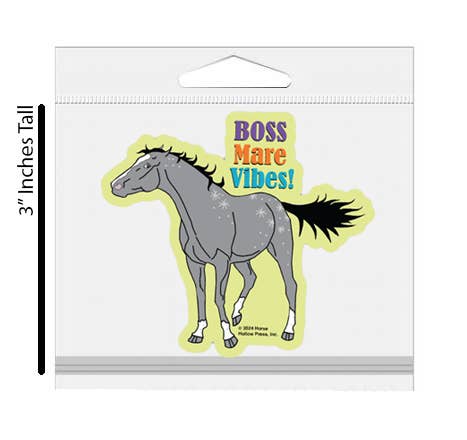 3" Tumbler Horse Sticker / Boss Mare Vibes / WATERPROOF