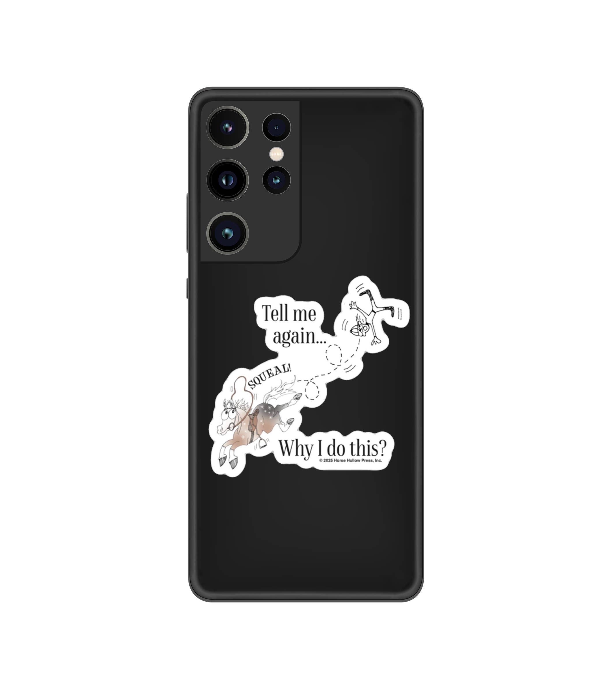 3" Tumbler Horse Sticker / Tell Me Why I... / WATERPROOF
