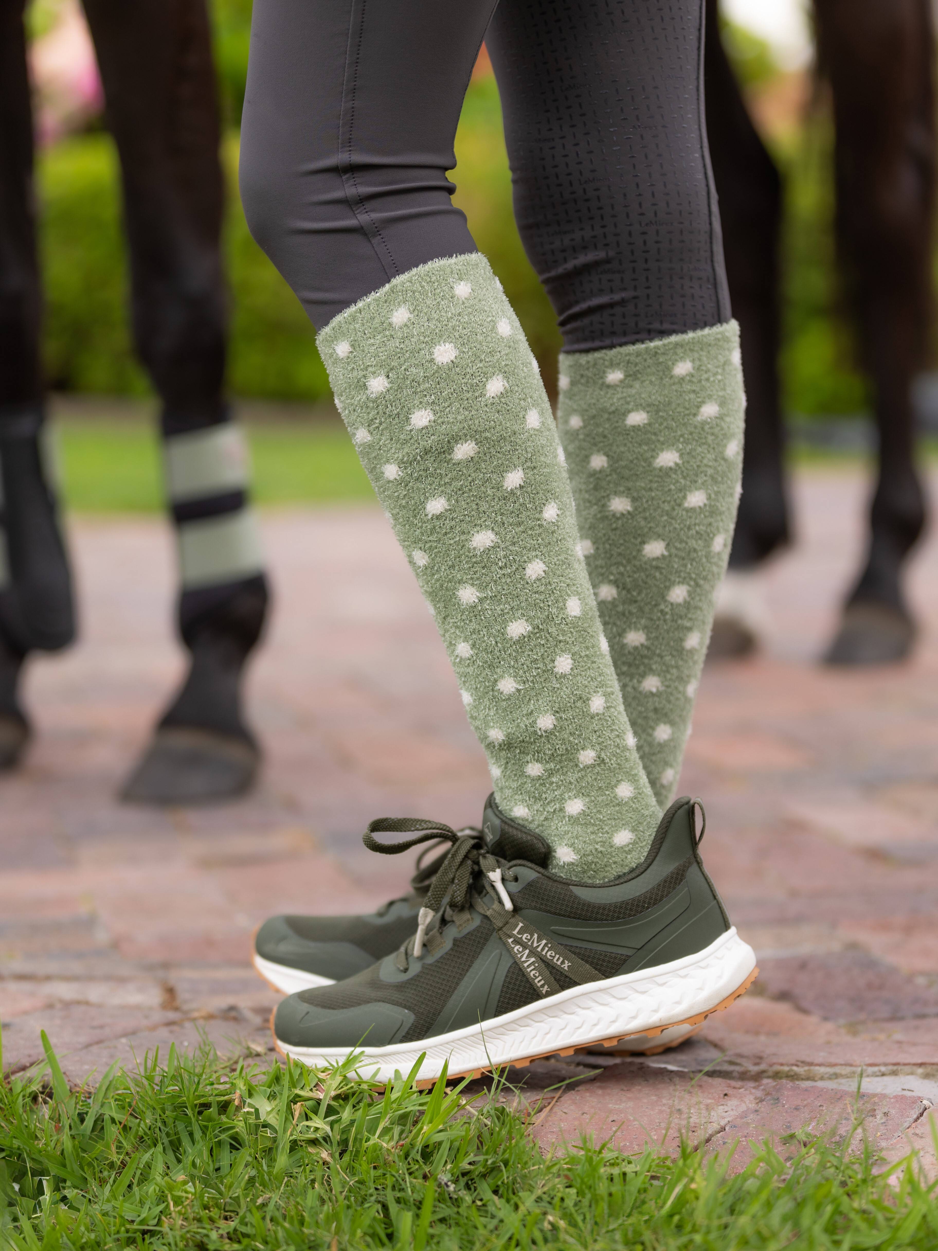 LeMieux Ally Spot Fluffies Socks