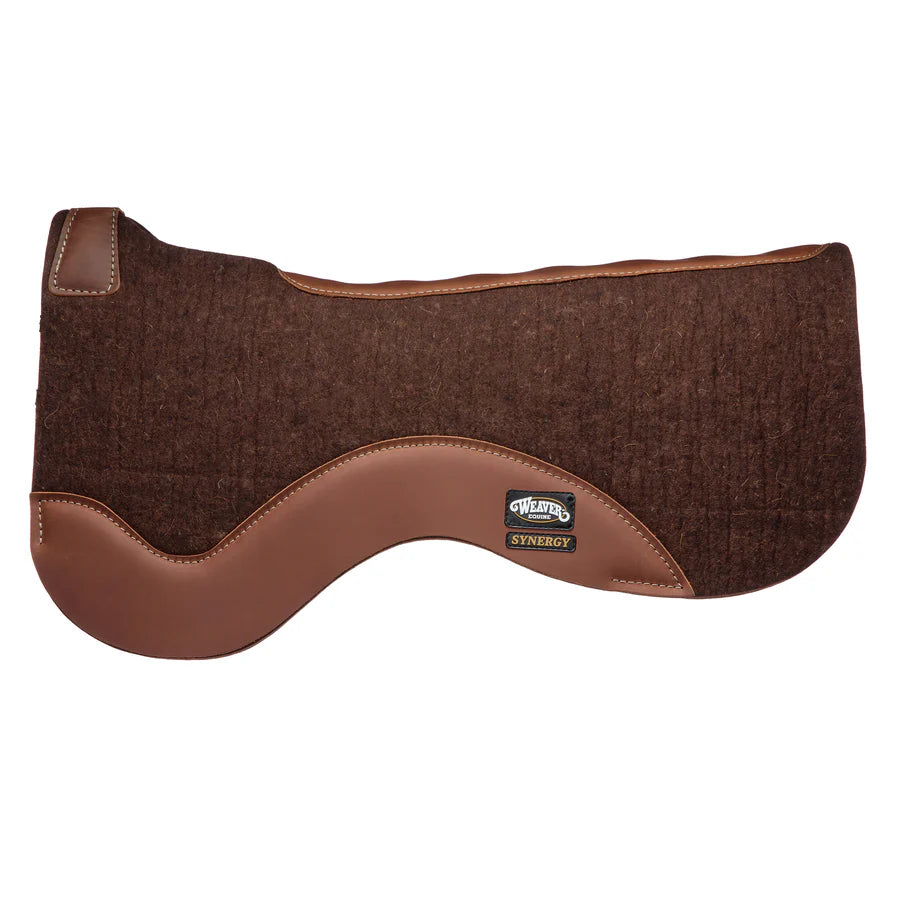 Weaver Leather Synergy Contoured Close Contact 100% Merino Wool Felt Saddle Pad