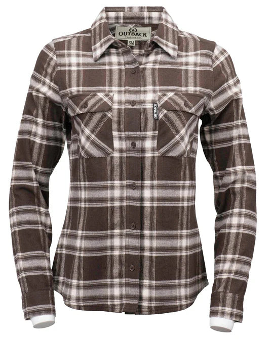 Outback Trading Co Womens Cotton Plaid Shirt