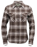 Outback Trading Co Womens Cotton Plaid Shirt