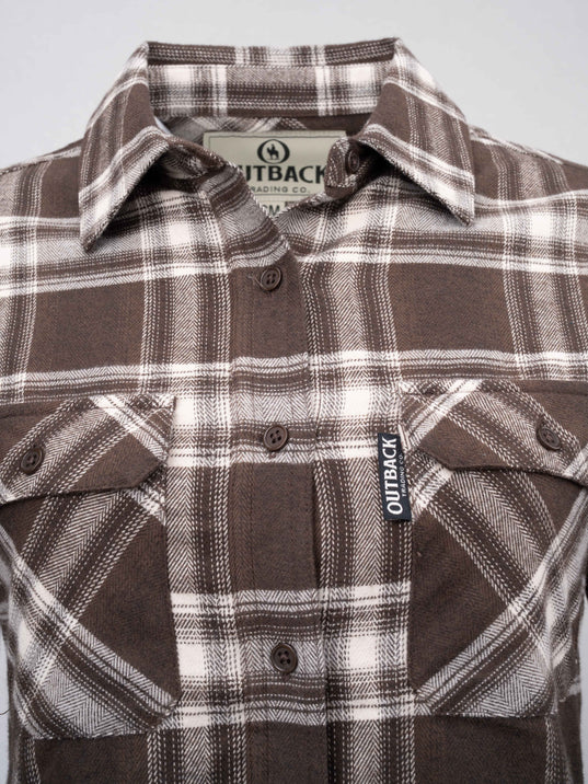 Outback Trading Co Womens Cotton Plaid Shirt