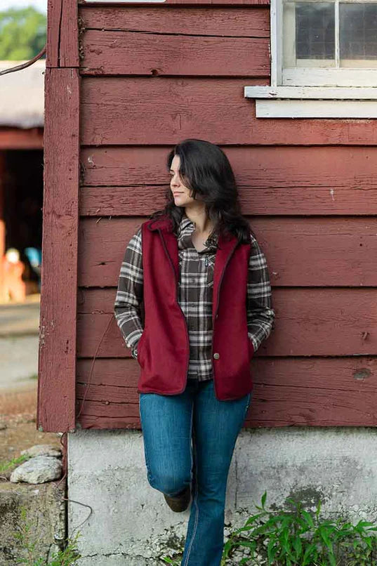 Outback Trading Co Womens Cotton Plaid Shirt
