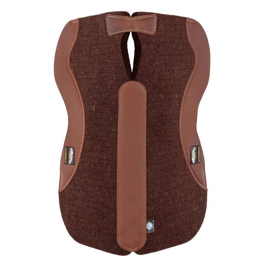 Weaver Leather Synergy Contoured Close Contact 100% Merino Wool Felt Saddle Pad