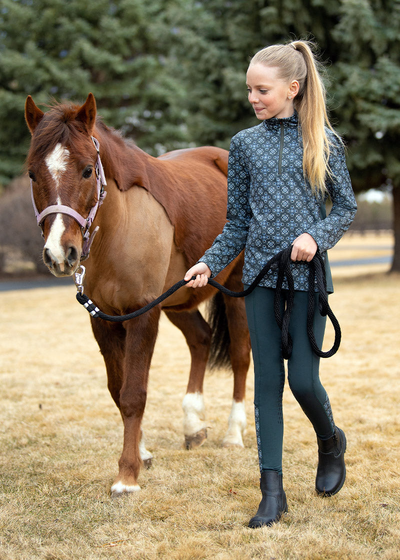 Kerrits Kids Up Tempo Fleece Tech Top - Print