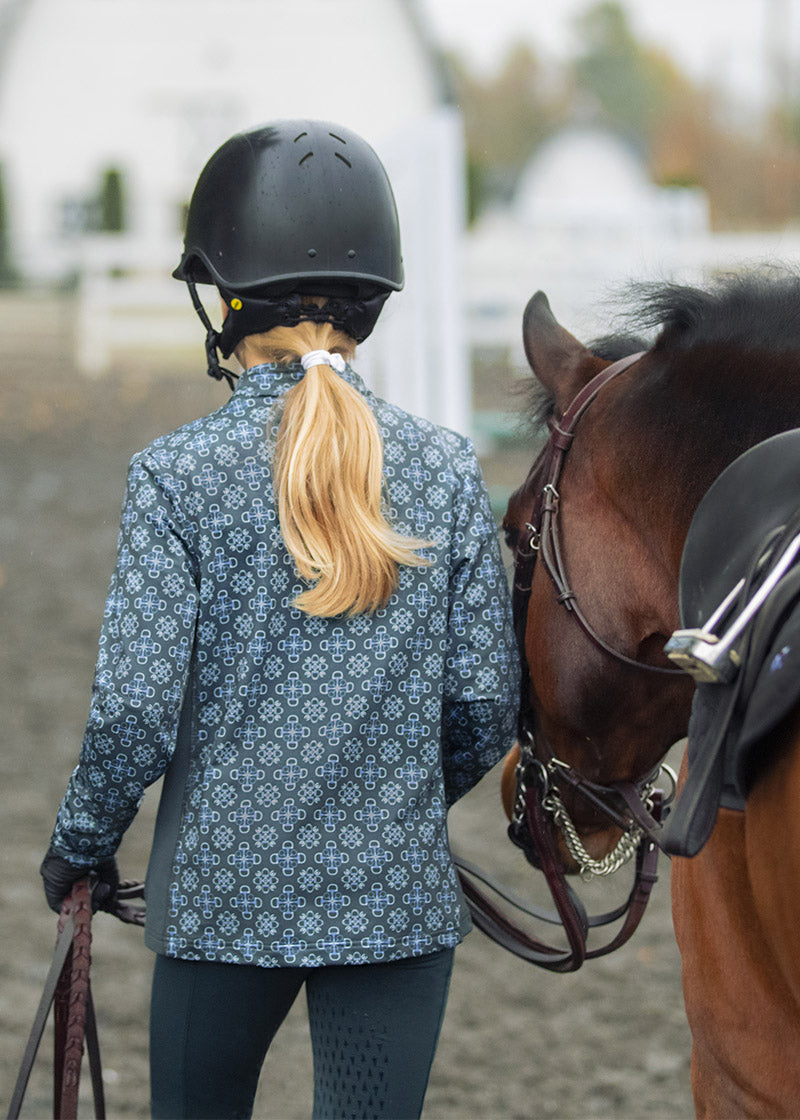 Kerrits Kids Up Tempo Fleece Tech Top - Print