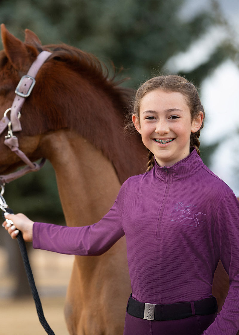 Kerrits Kids Easy Stride Ice Fil Long Sleeve Shirt