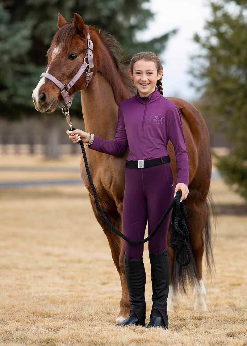 Kerrits Kids Easy Stride Ice Fil Long Sleeve Shirt