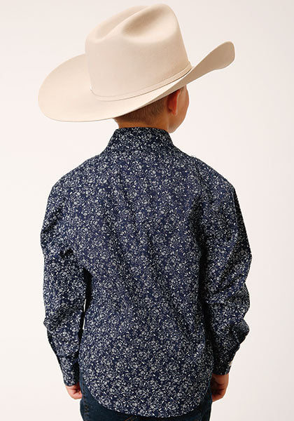 Karman Classics Boy's Long Sleeve Snap Front Western Shirt