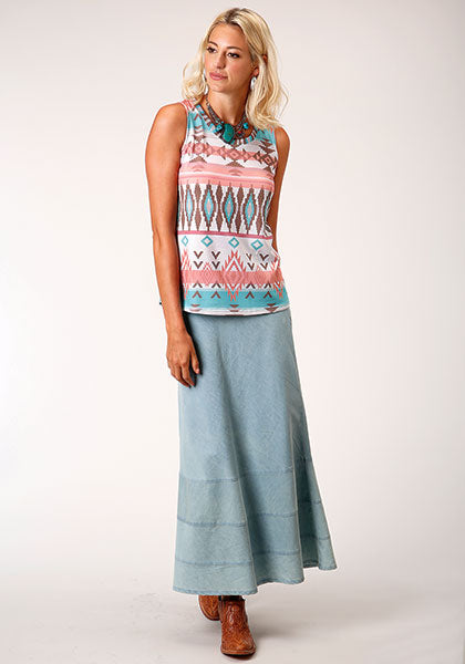 Roper Ladies Sweater Knit V Neck Sleeveless Shirt