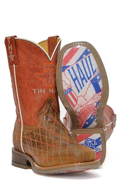 Tin Haul Big Kids Crossed Bald Eagle Boot