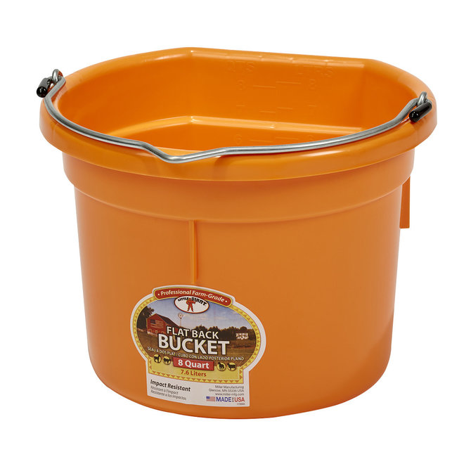 Miller 8 QT Flat Back Bucket