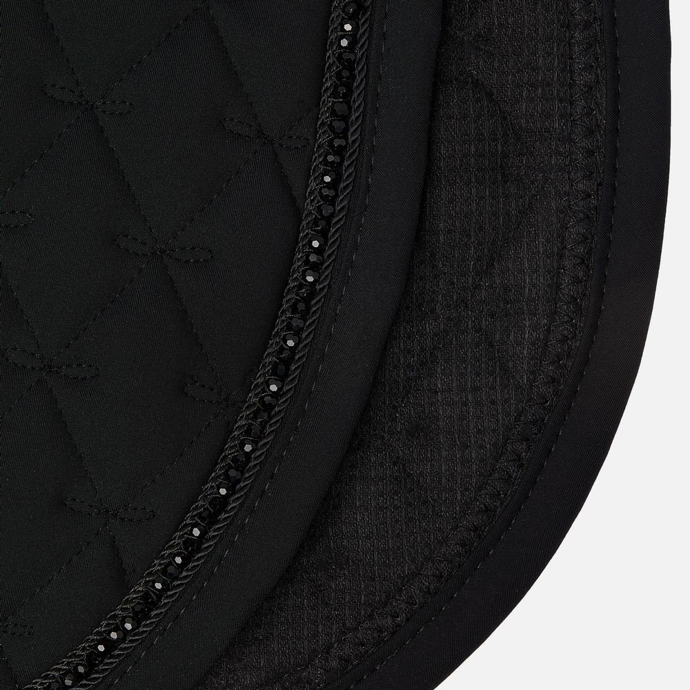 Horze Noir Lux Pearl Corded Dressage Saddlepad