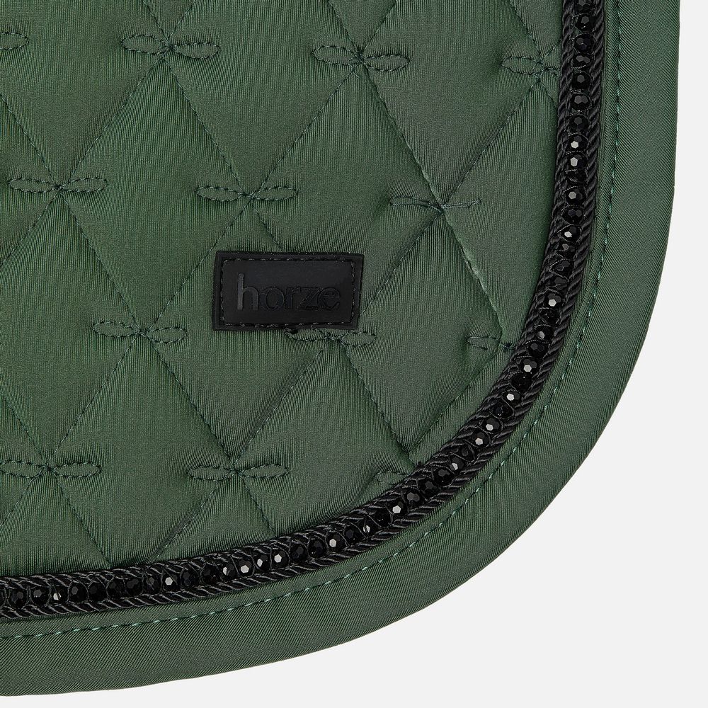 Horze Noir Lux Pearl Corded Dressage Saddlepad