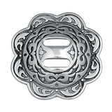 Jeremiah Watt Accented Floral Concho with Slot