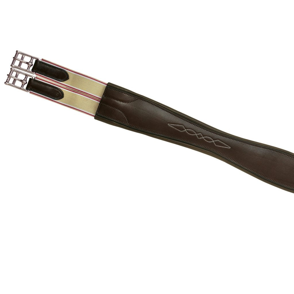 Ovation Pro Fancy Stitched Overlay Girth with Elastic at Both Ends