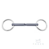 Fager Madeleine Titanium Single Jointed Loose Ring Snaffle