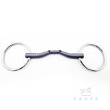 Fager Maria Titanium Double Jointed Loose Ring Snaffle