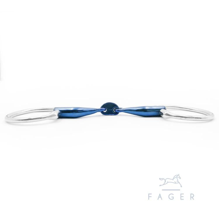 Fager Carl Titanium Fixed Ring Snaffle