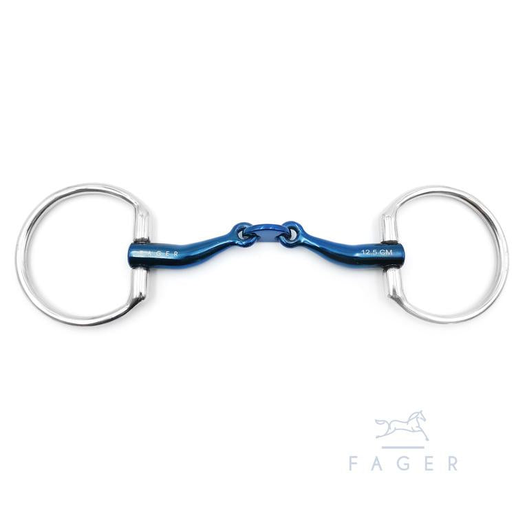 Fager Carl Titanium Fixed Ring Snaffle