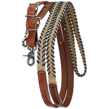 Tory Leather Wax Laced Roping Rein