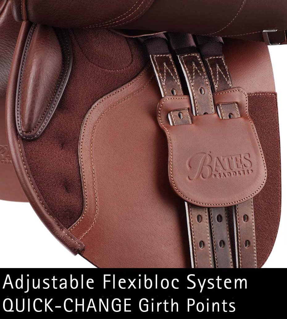 Bates "Caprilli" Close Contact Heritage Leather Saddle