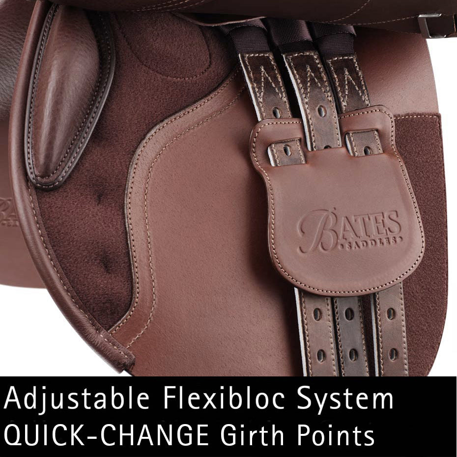 Bates "Caprilli+" Close Contact Luxe Leather Saddle