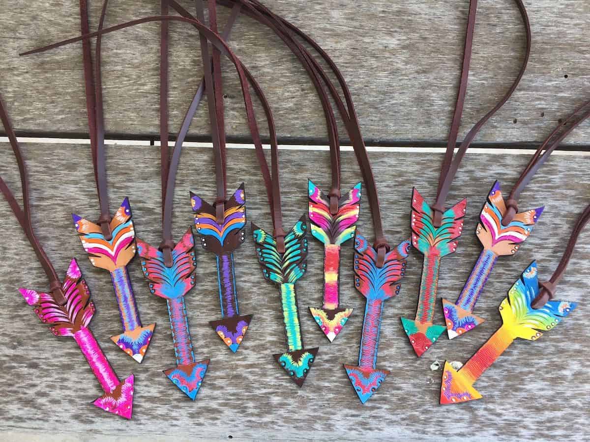 Rafter T Hand Painted Saddle Charm