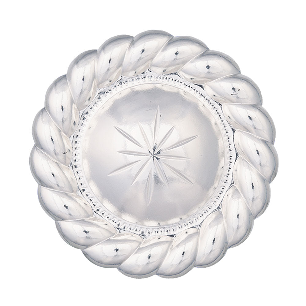 Silver Concho with Chicago Screw Back